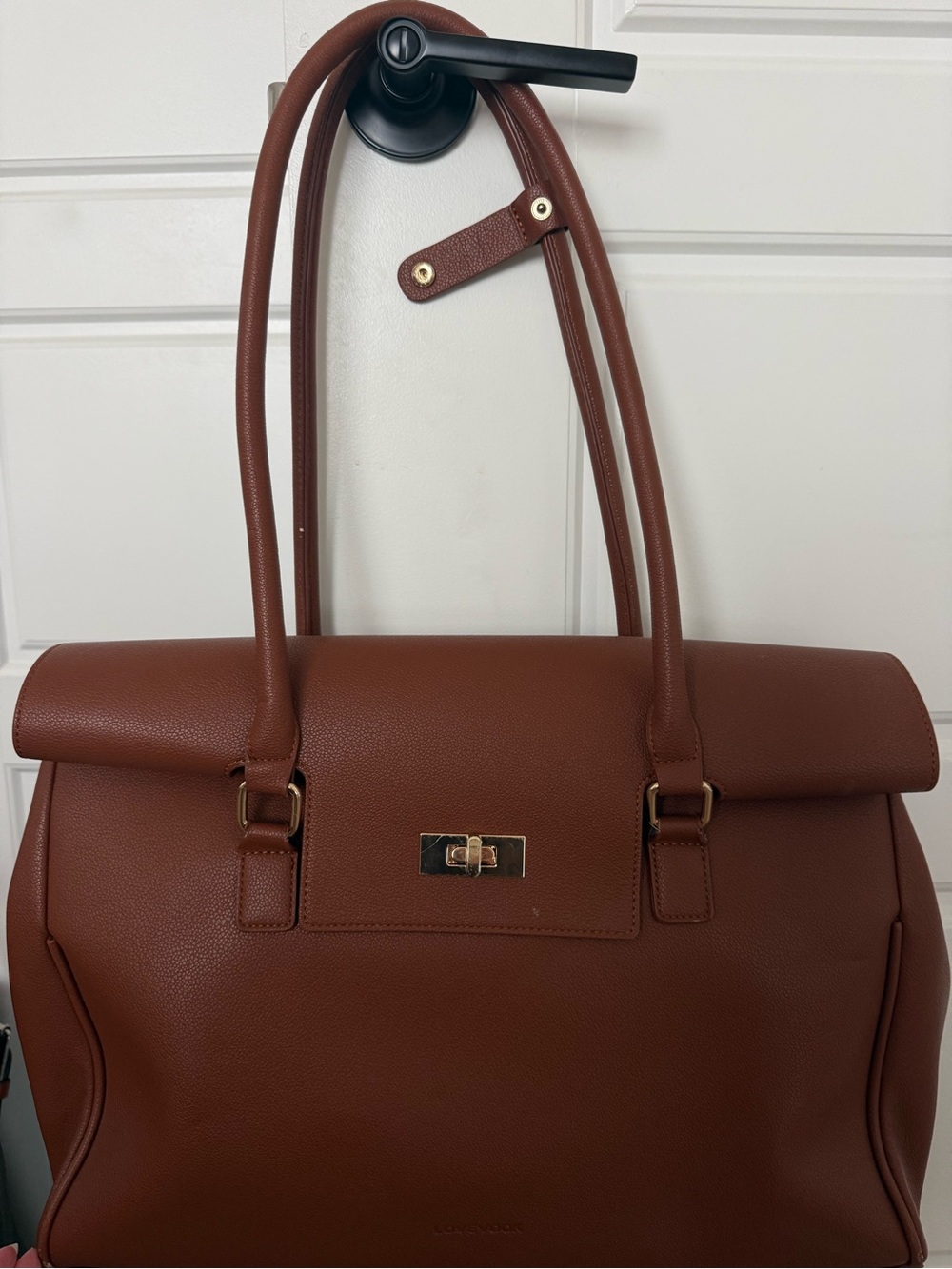 Women's Structured Tote Bag in Brown